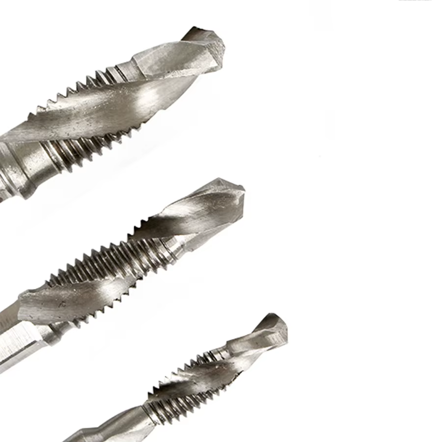 Forage et taraudage un robinet en acier inoxydable spécial trois-en-un en aluminium composite foret hexagonal M3 M4 M6 M8 M10 ensemble de tarauds