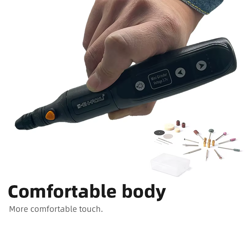 Mini meuleuse perceuse sans fil aste perfecBattery gravure LED variable 5 vitesses goroutil à distance graveur Dremel
