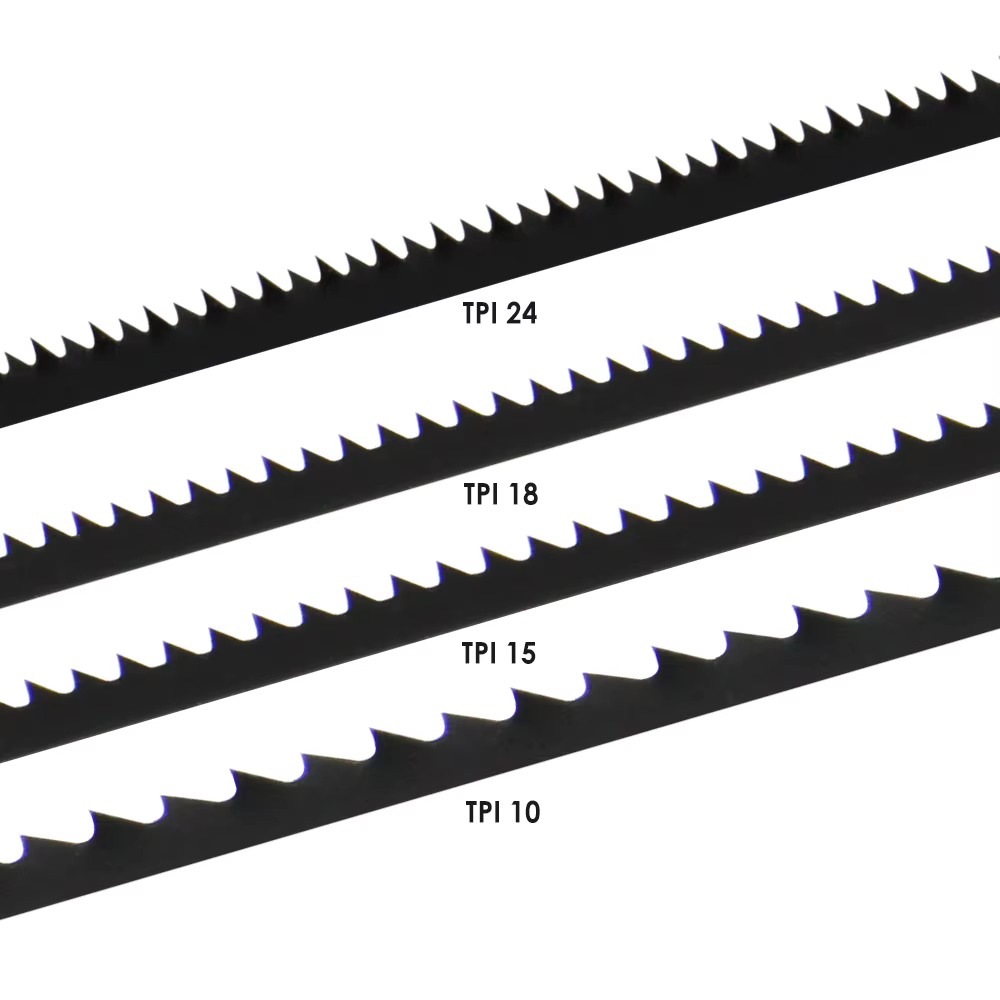 Lames de scie à chantourner TASP 12 pièces 5" 125mm à broches TPI 10/15/18/24