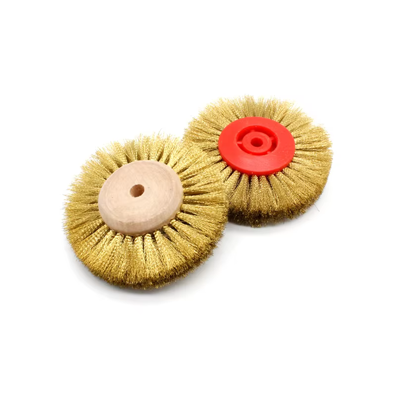 Brosse à roue en fil de laiton pour bijoux