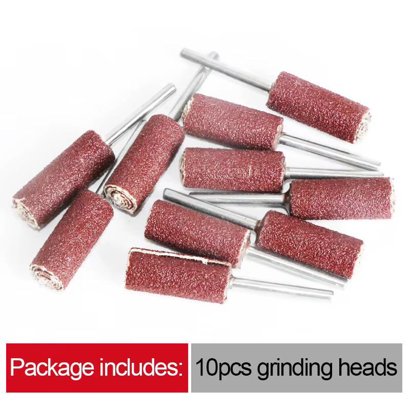 Tambour de ponçage grain 80-400 avec mandrin de 3mm pour outils rotatifs Dremel