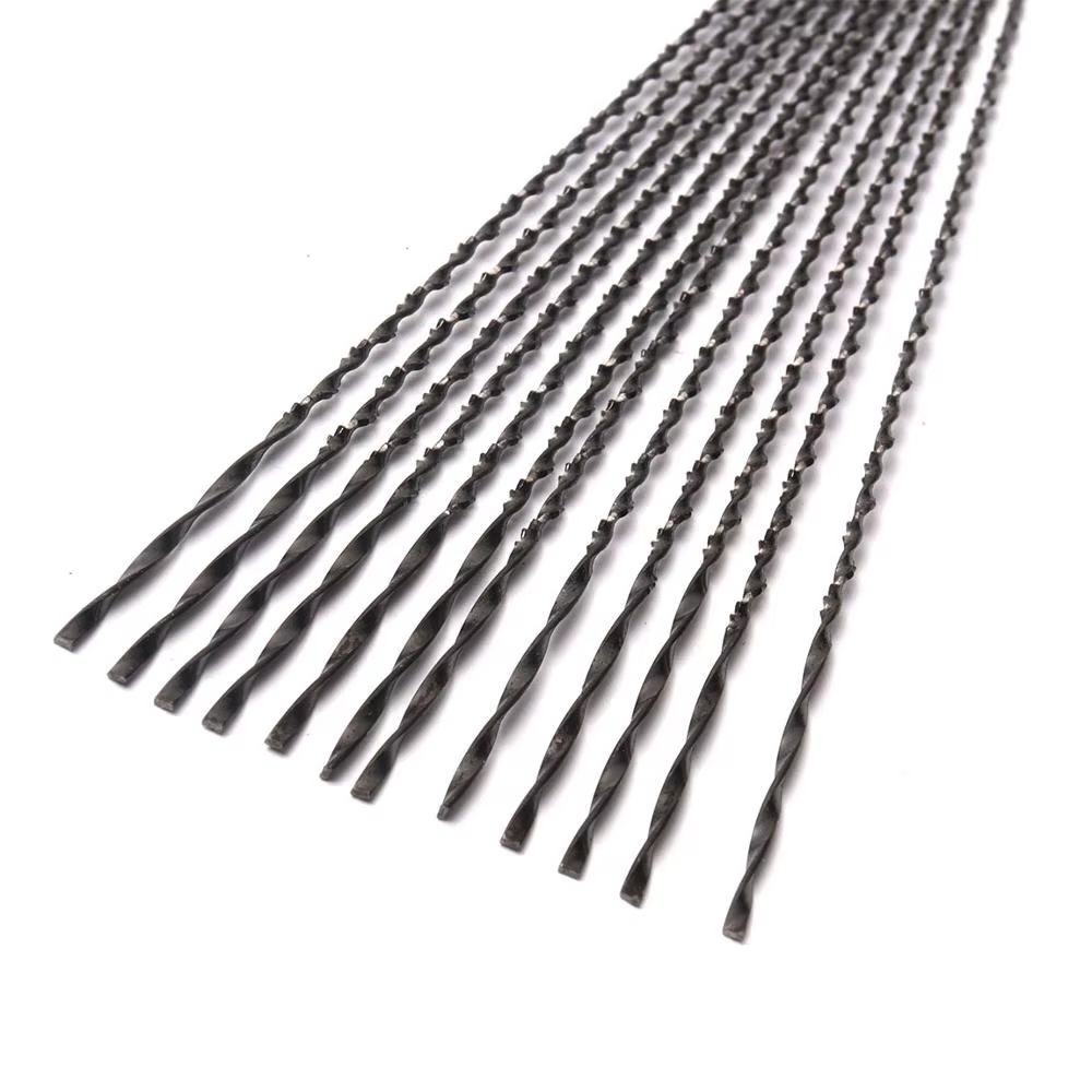 10 pièces 130 mm 2 # /3 # /7 # /8 # Lames de scie à chantourner dents en spirale
