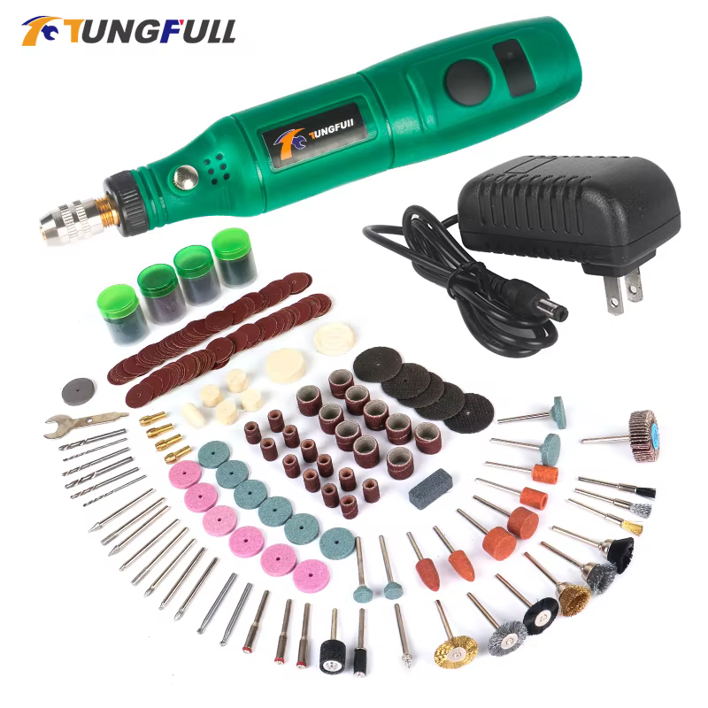 Tungfull 12v baveurs et graveurs perceuse graveur Mini outil rotatif