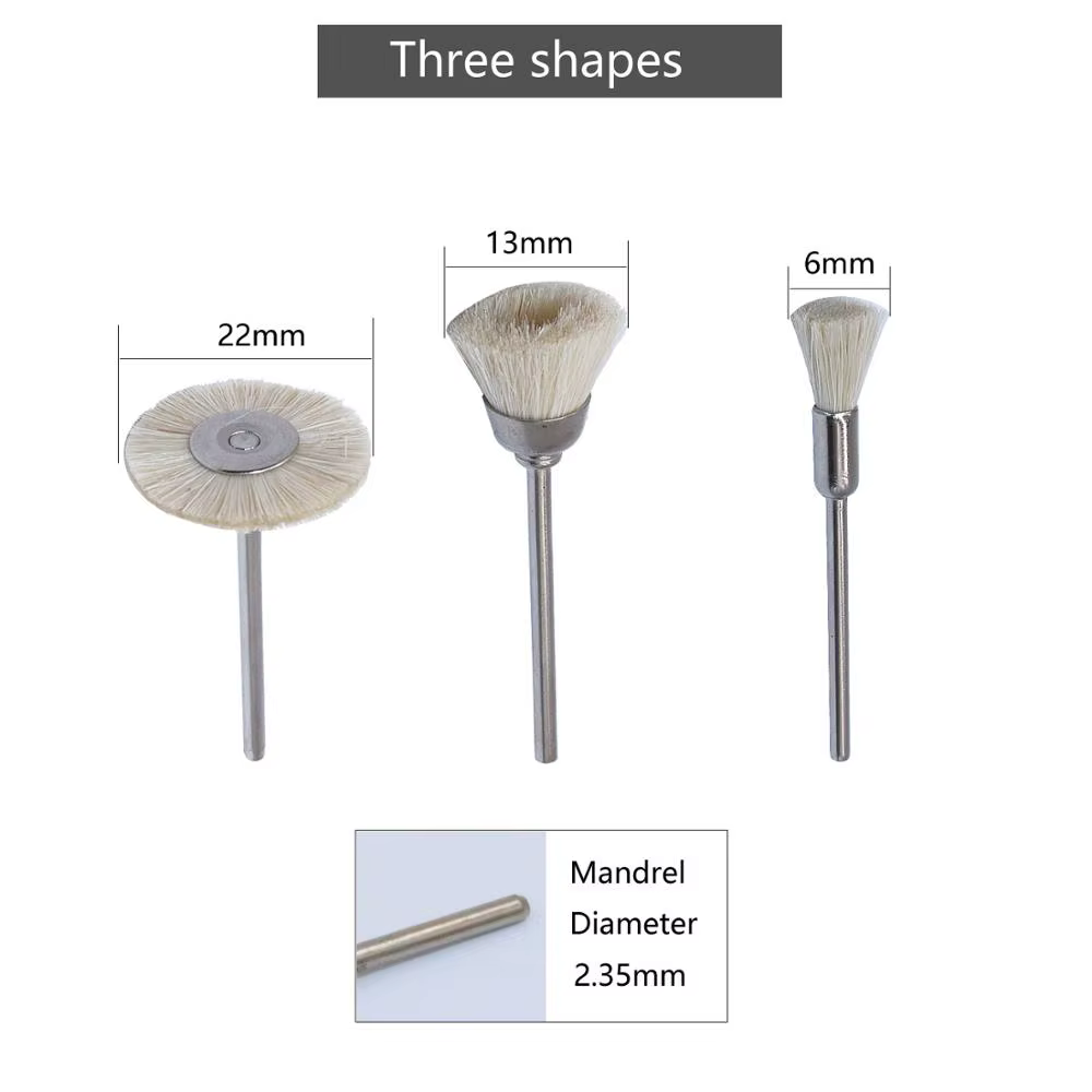 Ensemble de brosses métalliques en Nylon souple