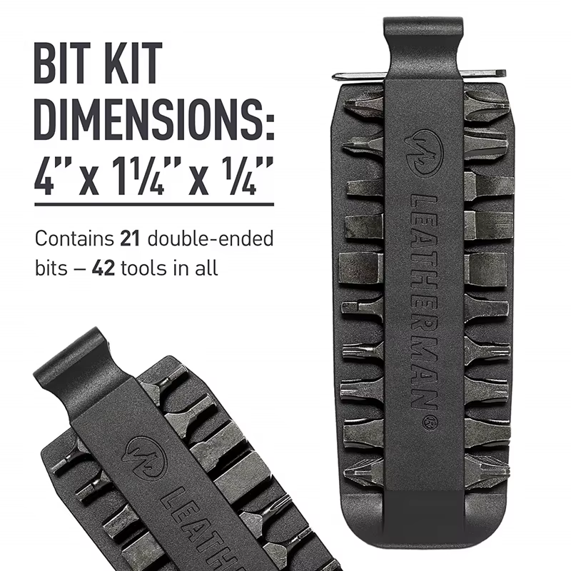 LEATHERMAN-Kit d'embouts de tournevis à double extrémité, un jeu, multi-outils, 11/21, 931014, 10, 931027/931028