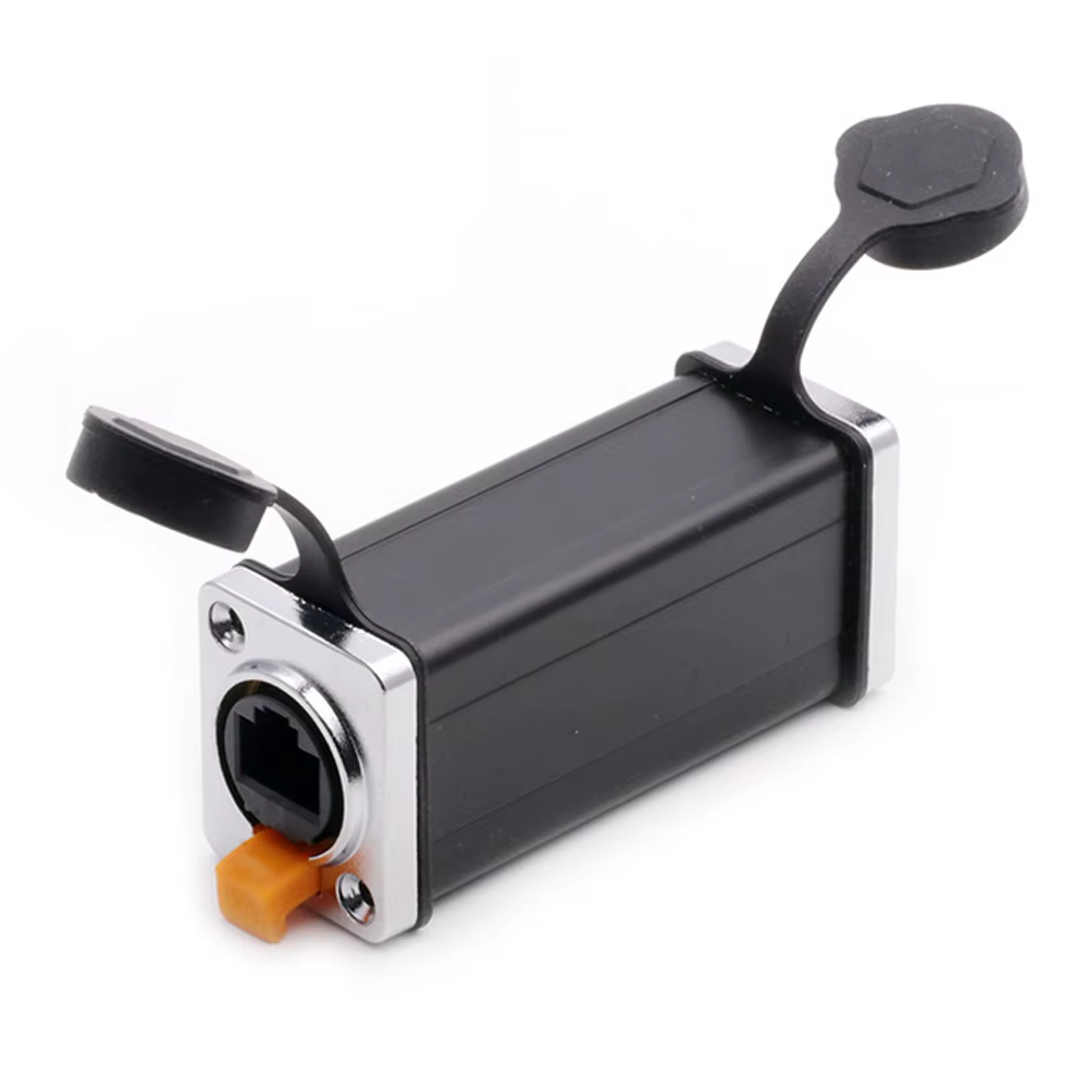 Connecteur de coupleur étanche RJ45 femelle à femelle, accoupleurs droits réseau 8P8C 1 pièce