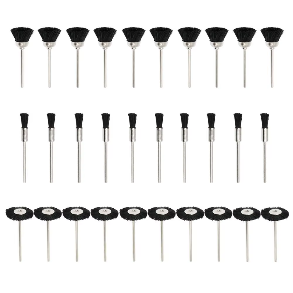 Ensemble de brosses métalliques en Nylon souple