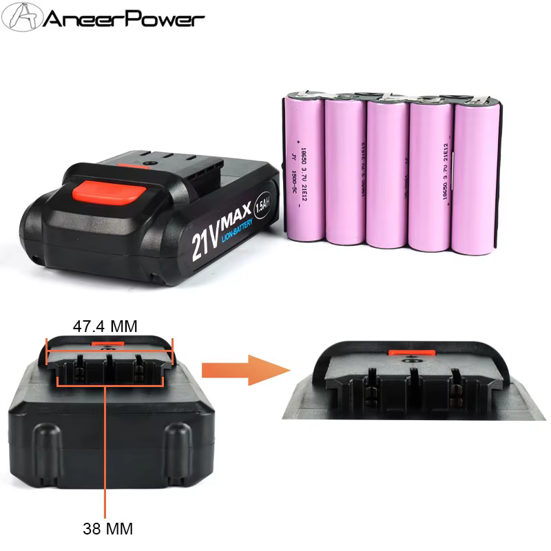 Batterie au Lithium 21V 16.8V 12V, batterie 18650, outils électriques, perceuse Rechargeable pour tournevis sans fil, perceuse électrique