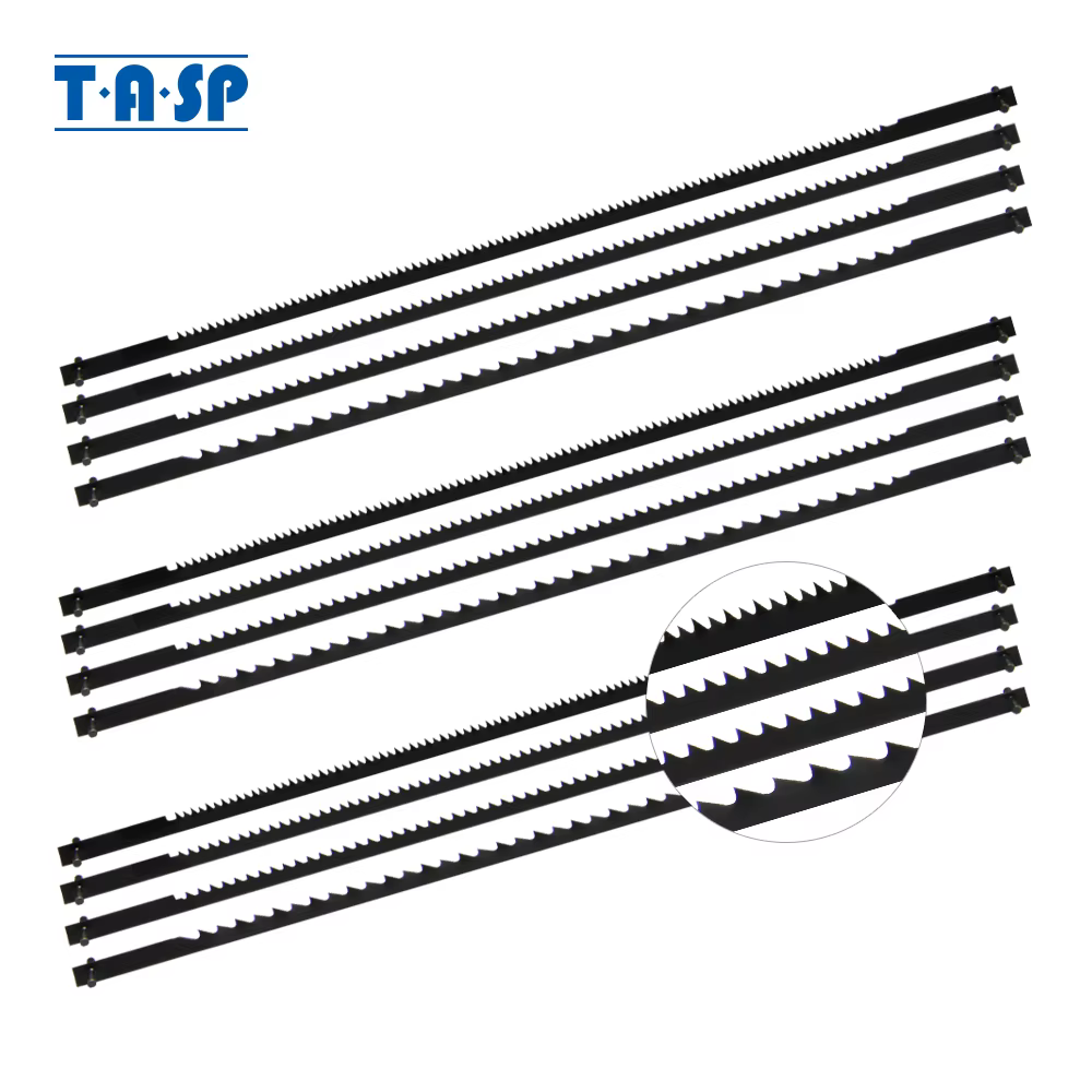 Lames de scie à chantourner TASP 12 pièces 5" 125mm à broches TPI 10/15/18/24