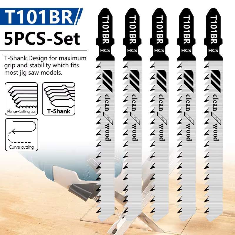 Lame de scie sauteuse 5 pièces T101BR jeu de lames