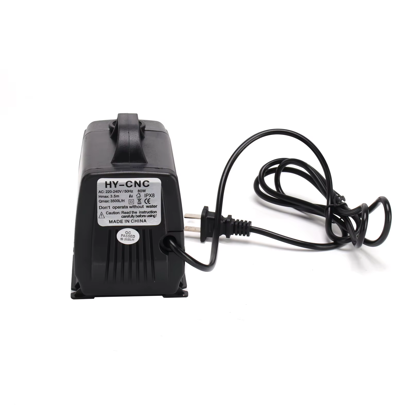 Pompe à eau 80W 3.5M 220V/110V, refroidissement pour routeur CNC, moteur de broche 1,5 kW/feckW