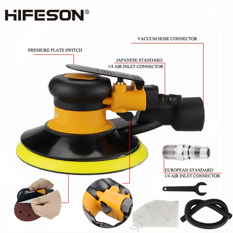 HIFESON ponceuse orbitale pneumatique meuleuse d'air