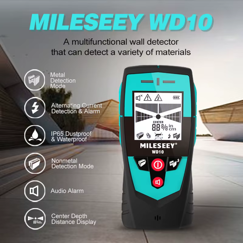 Mileseey détecteur mural multifonction avec capteur de grande surface