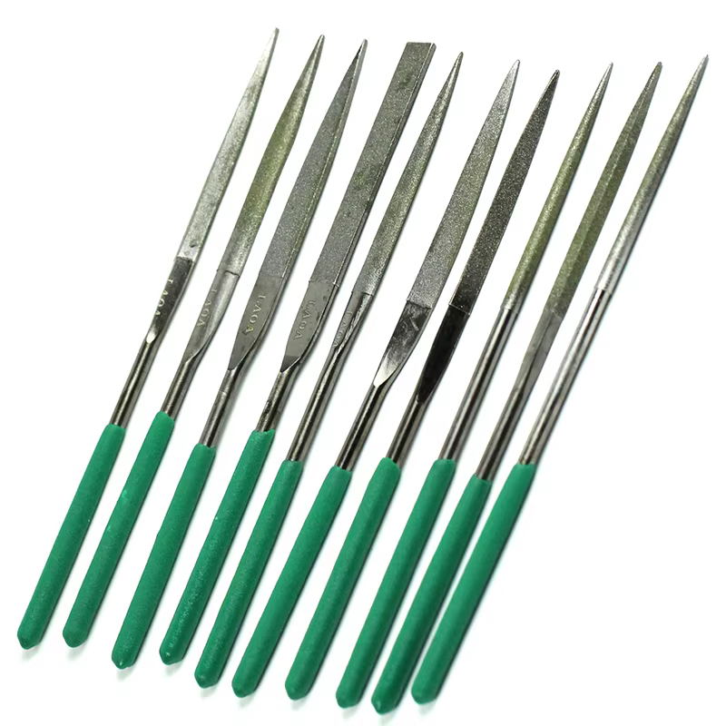 Râpe à lime diamantée en métal en forme de triangle