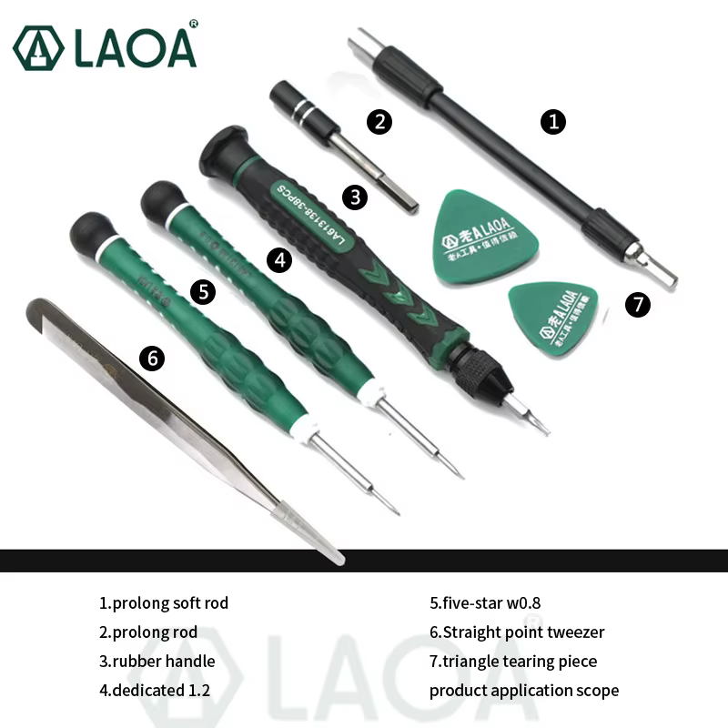 LAOA — Jeu de tournevis avec forets de précision pour réparation