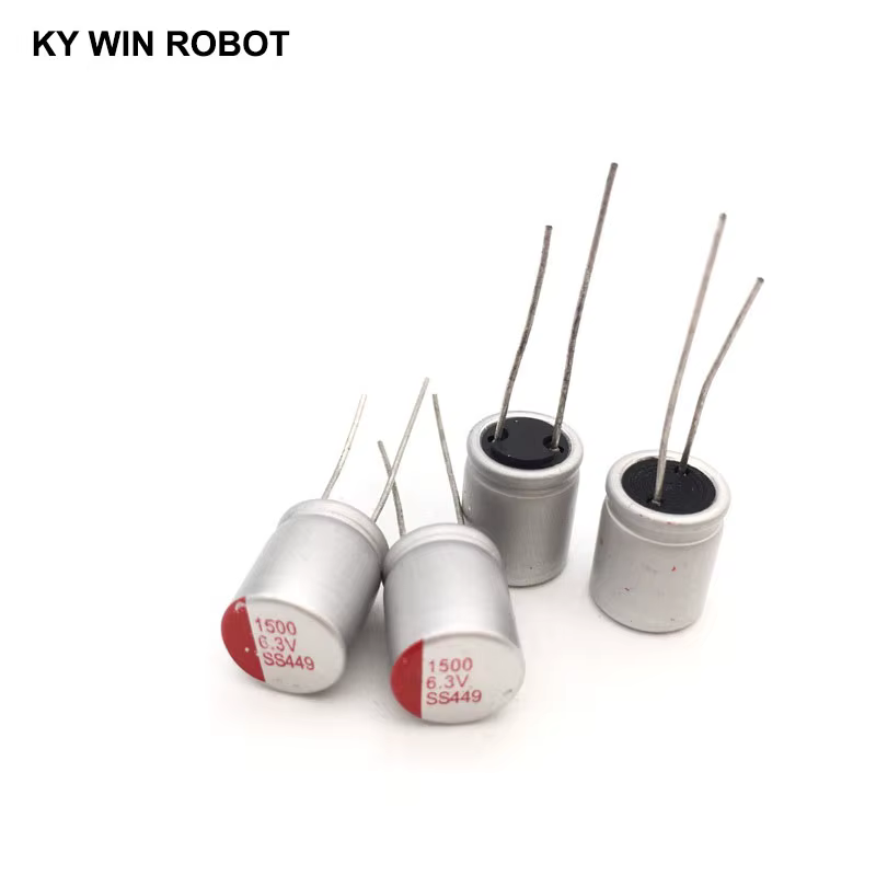 6.3V1500UF 10*13 DIP condensateur électrolytique solide 1500UF 6.3V 10X13mm
