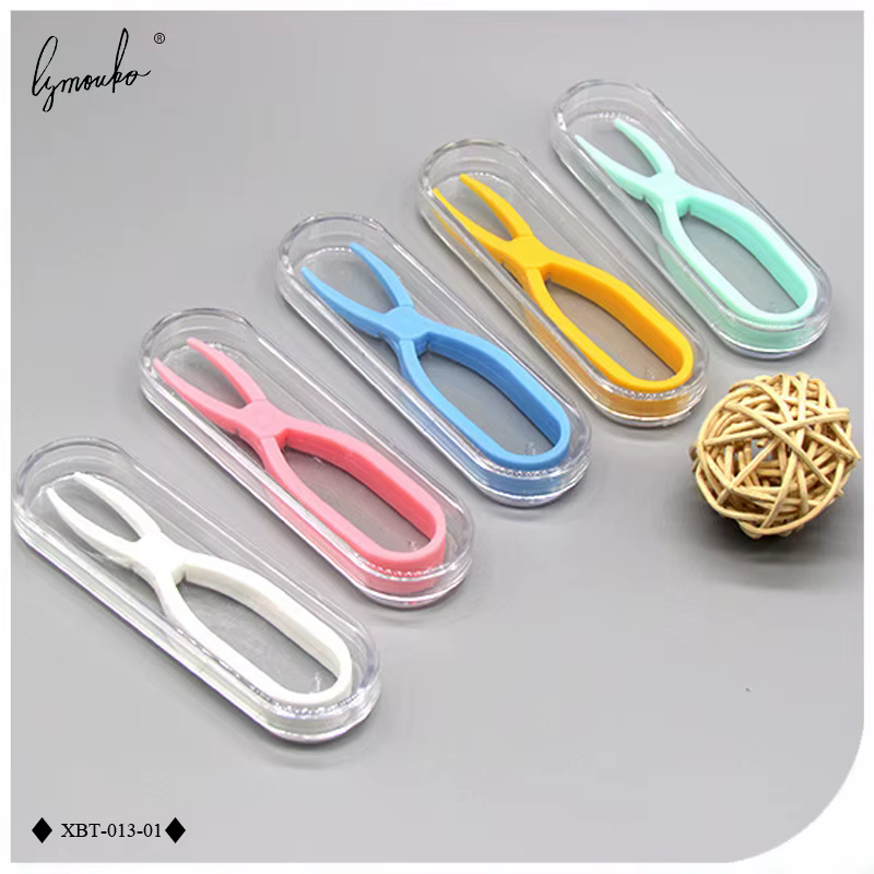 Pince à épiler en Gel de silice, lentilles de Contact multicolores, accessoires de lentilles, pinces utiles pour les voyages