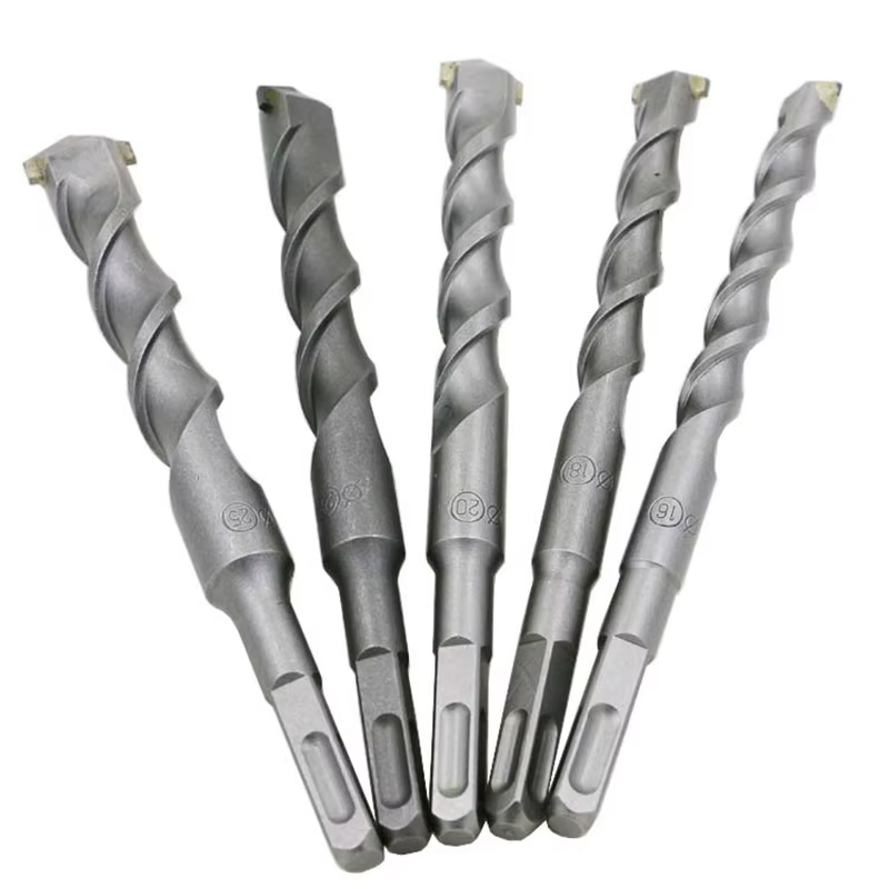 Lot de 4 forets à percussion SDS spirale rapide pour maçonnerie