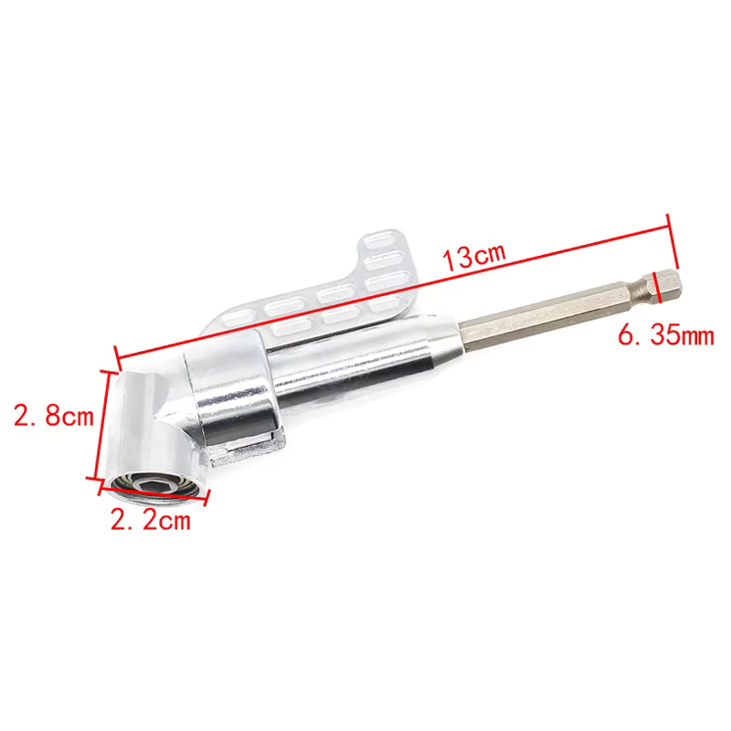 Tournevis adaptateur de tournevis à Angle magnétique de 1/4 pouces