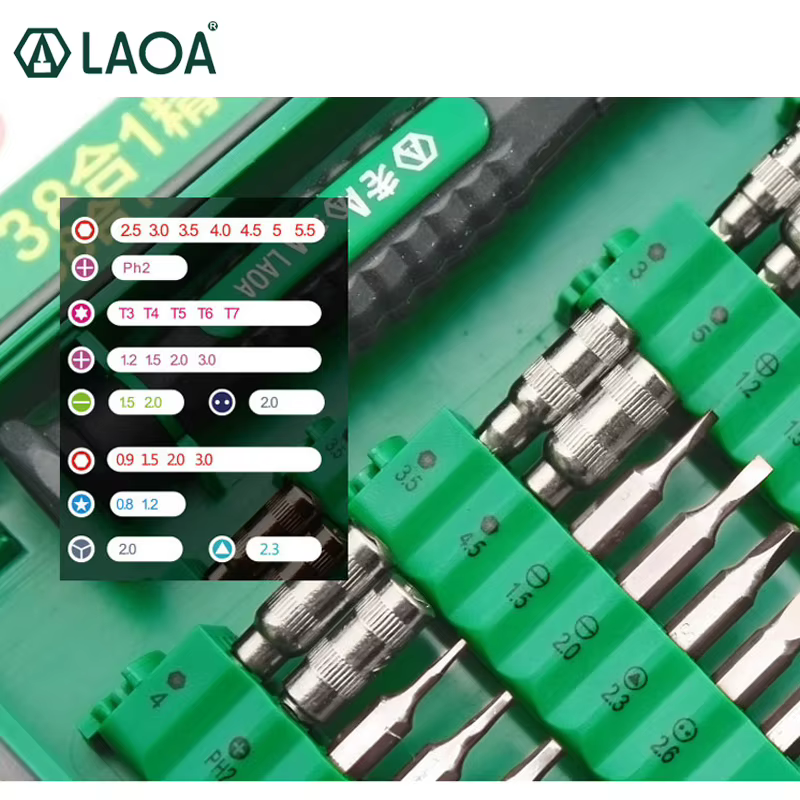 LAOA — Jeu de tournevis avec forets de précision pour réparation