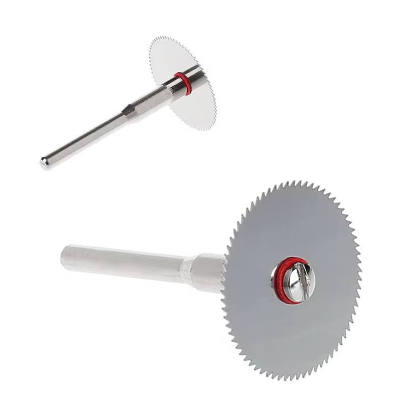 Disque de lame de scie à bois 10 pièces/ensemble + 2 tiges outil de coupe rotatif Dremel 22mm/25mm/32mm