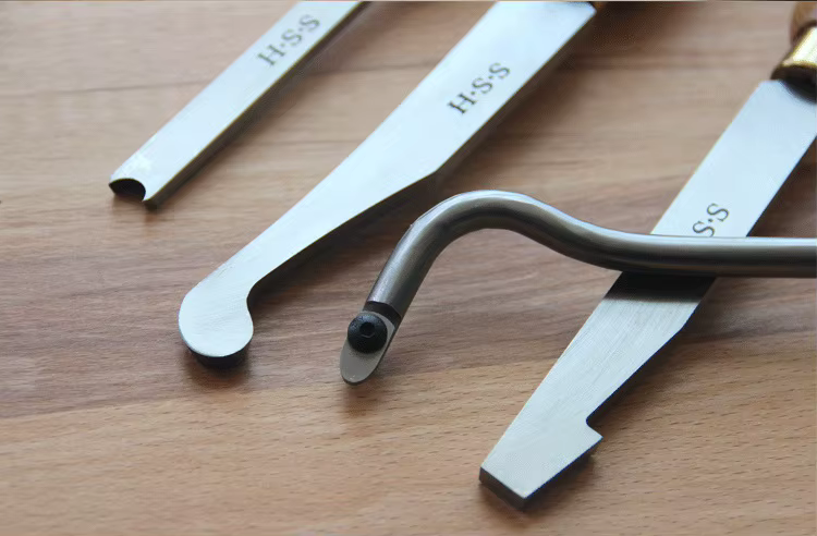 Outils de tournage pour le bois, Gouges à bois HSS A2008 A2020 A2022 A2026