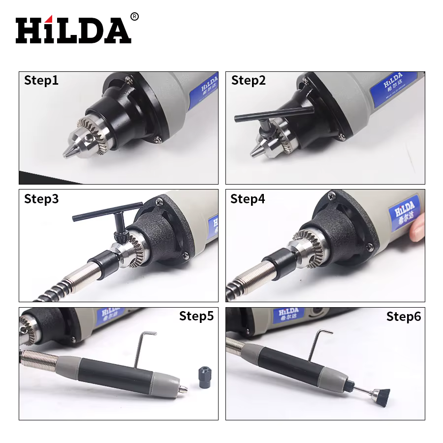 HILDA – arbre Flexible pour meuleuse rotative