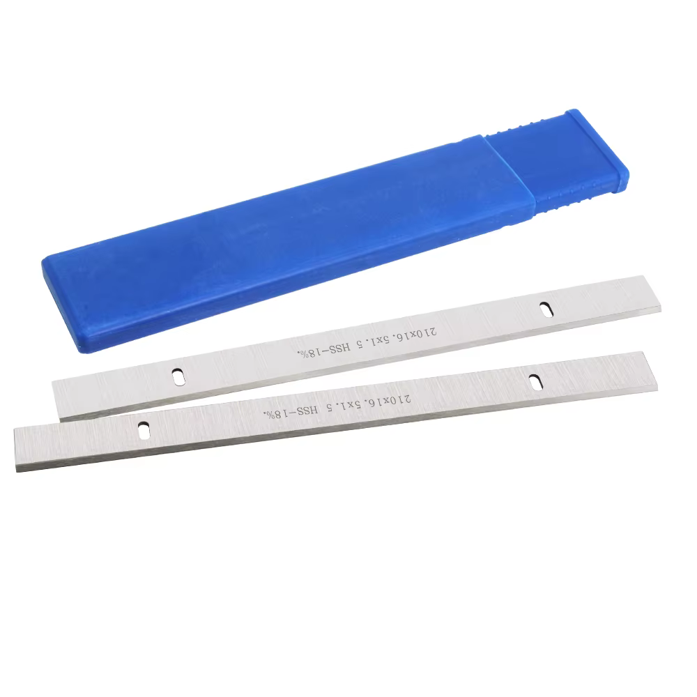 Lot de 2 Paires lame Rabot HSS 210 mm