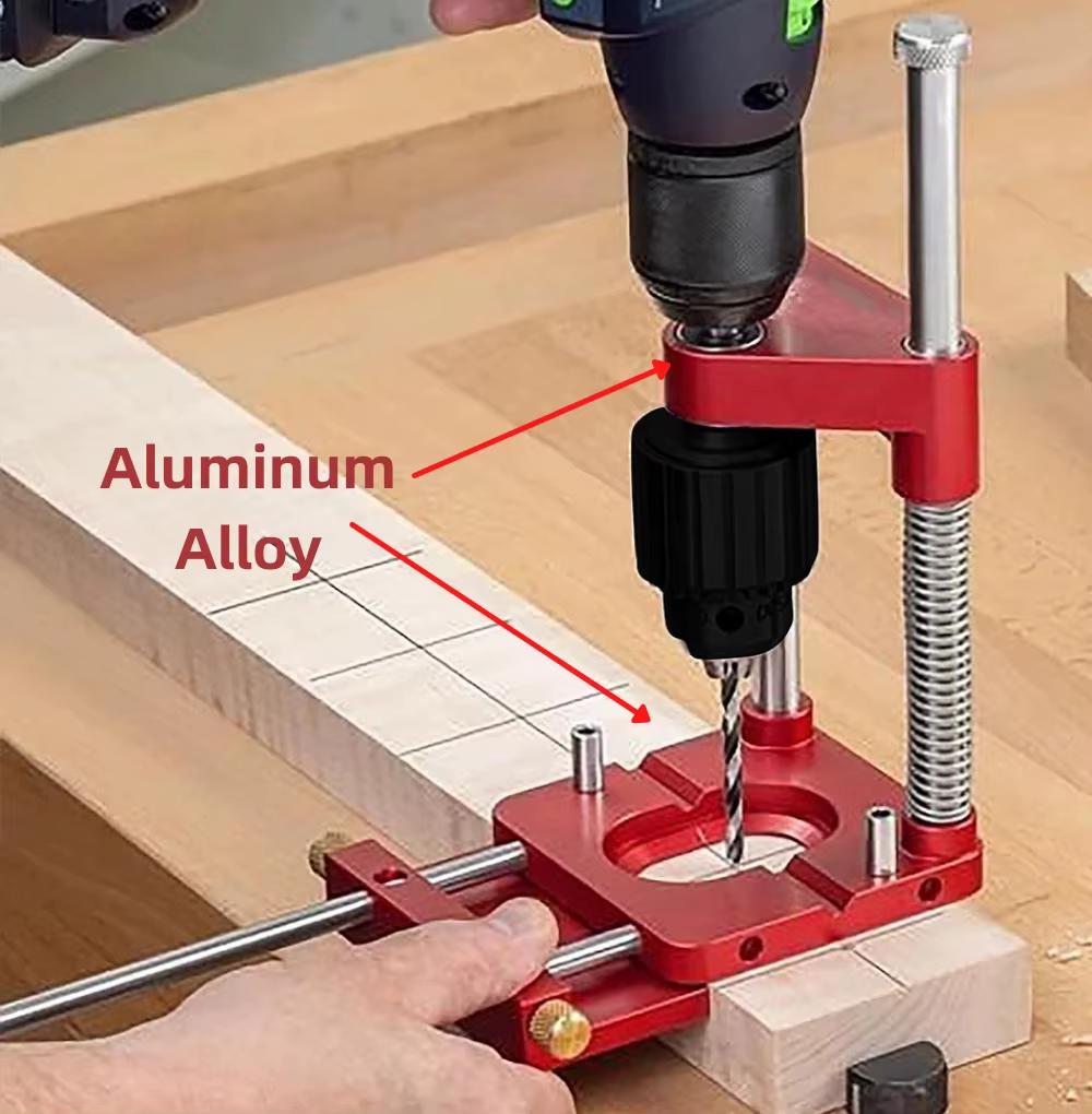 Localisateur de perceuse de travail de calcul en alliage d'aluminium
