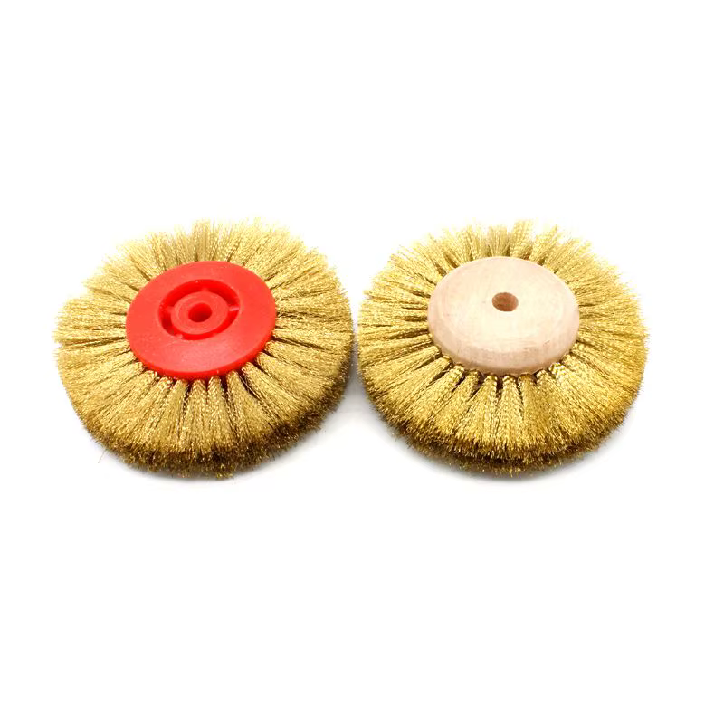 Brosse à roue en fil de laiton pour bijoux