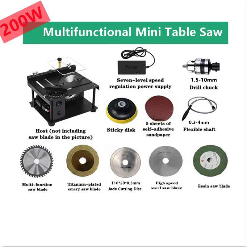 12-24V 200W scie de Table Mini
