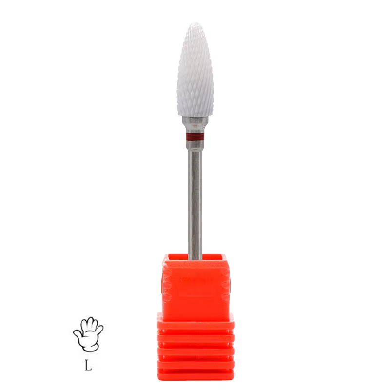 Fraise à bosse gauche, forets à ongles en céramique