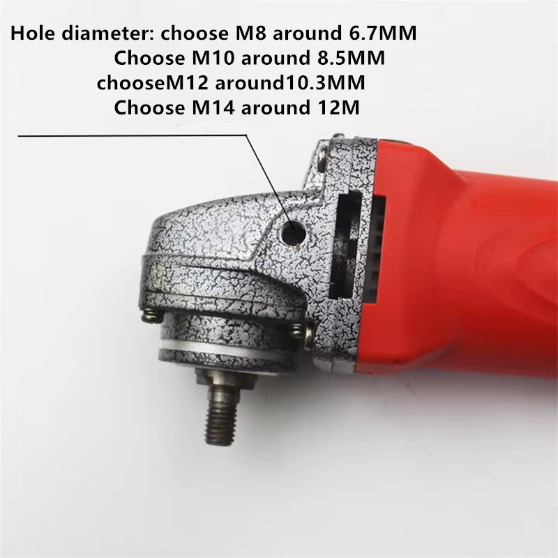 Poignée de Meuleuse d'Angle Filetée, Accessoire, M8, M10, M12, M14