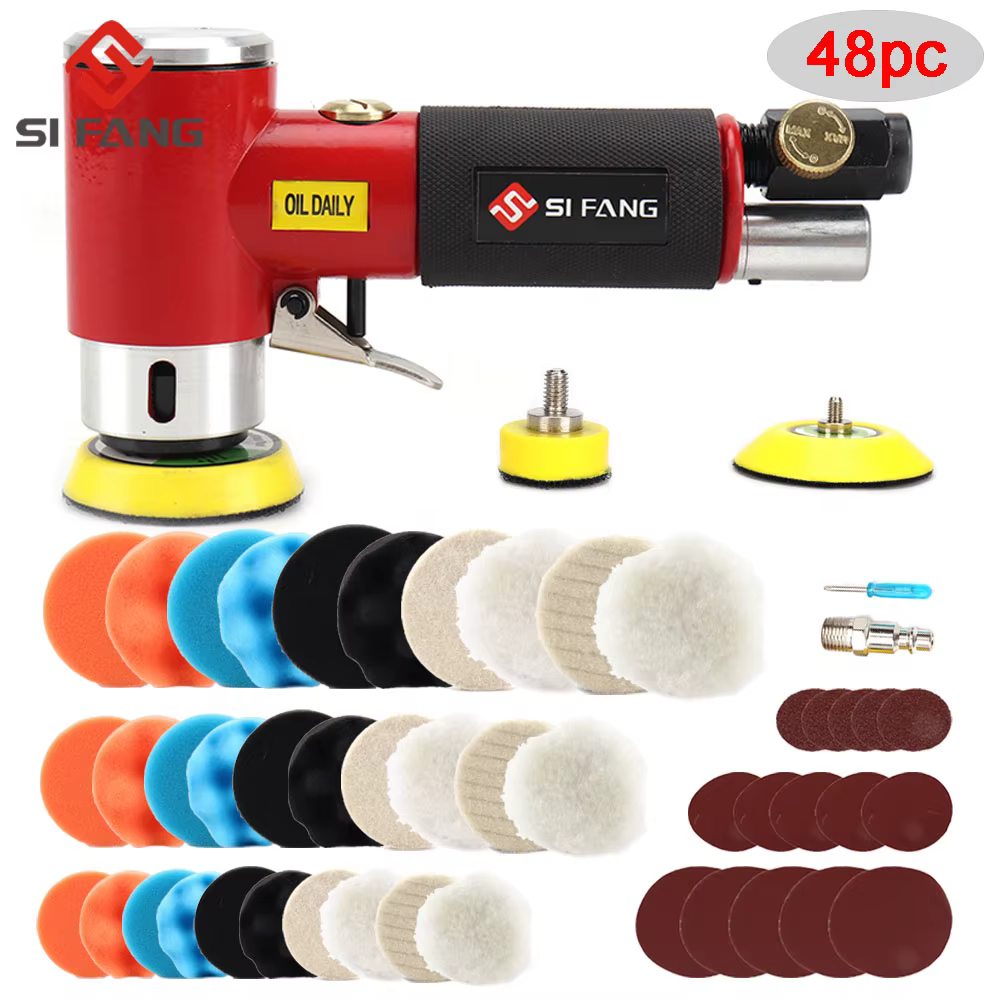 Nouveau ponceuse à Air orbite Mini pneumatique 1 "/2"/3 "rectifieuse ensemble pour le polissage de voiture polisseuse à