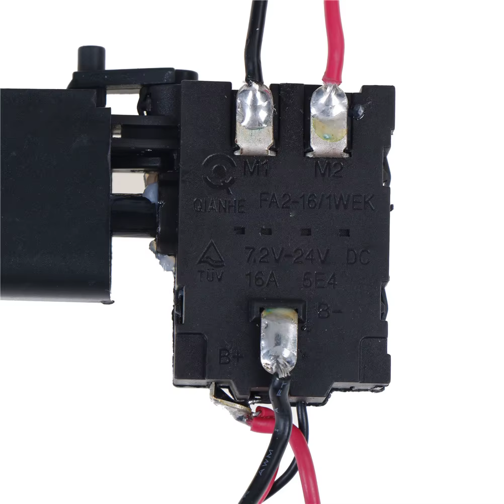 1Pcs Pratique Perceuse Électrique Antipoussière Contrôle De Vitesse Bouton Poussoir Interrupteur à Gâchette DC 7.2-Perceuse Sans Fil 24V Remplacement