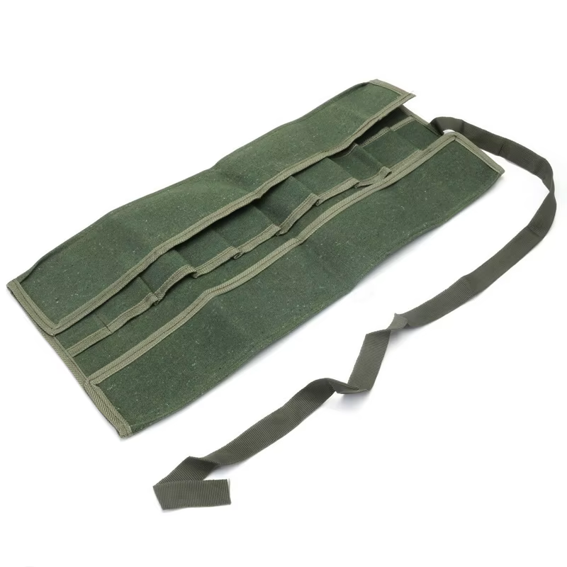 Boîte à outils de jardinage, paquet de rangement de bonsaï vert armée, sac en rouleau, outil de réparation de jardin, pinces, ciseaux, sacs de rangement d'outils en toile 60x43cm