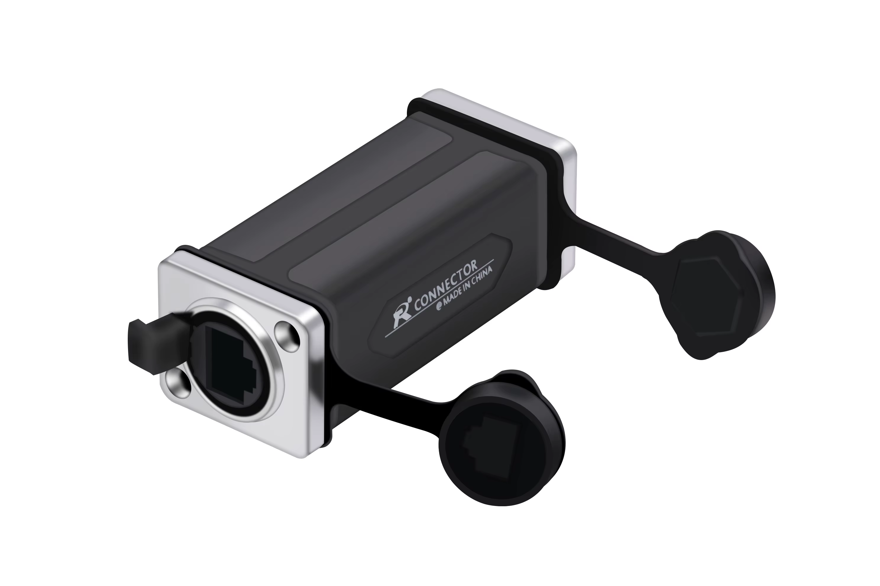 Connecteur de coupleur étanche RJ45 femelle à femelle, accoupleurs droits réseau 8P8C 1 pièce
