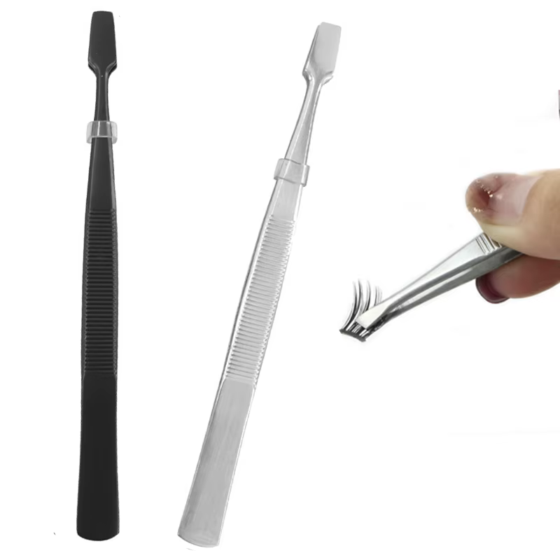 Pince à épiler professionnelle en acier inoxydable pour extension de cils, outils de maquillage, fournitures pour les yeux