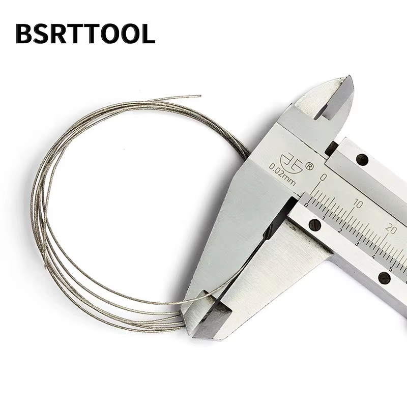 BSRTTOOL 1mm Superfine diamant fil de coupe outil de bricolage lames de scie Jade métal marbre granit pierre verre bois bijoux