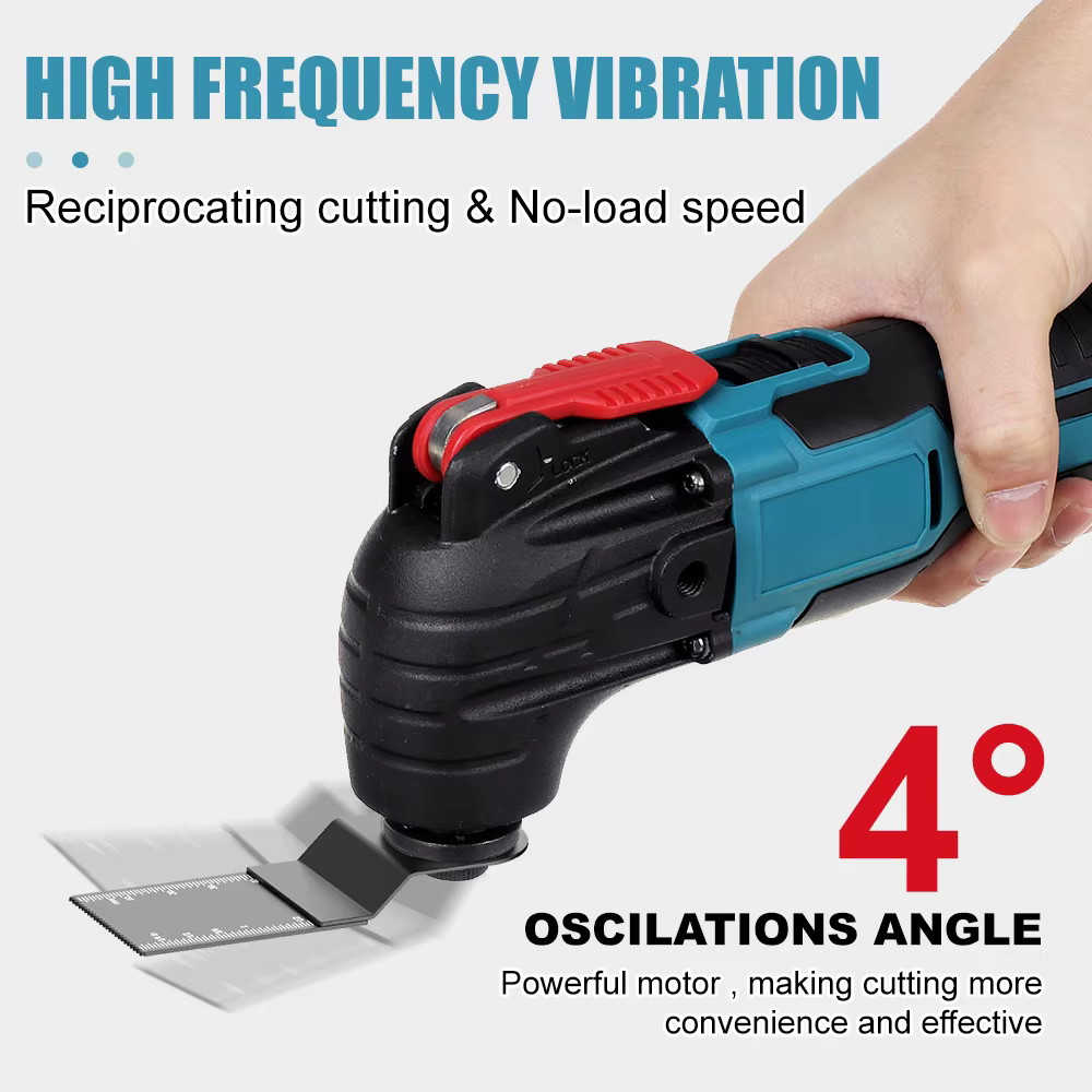 Drillpro outil oscillant sans fil rénovateur tondeuse électrique multi-outils pelle Machine de découpe pour batterie Makita 18V