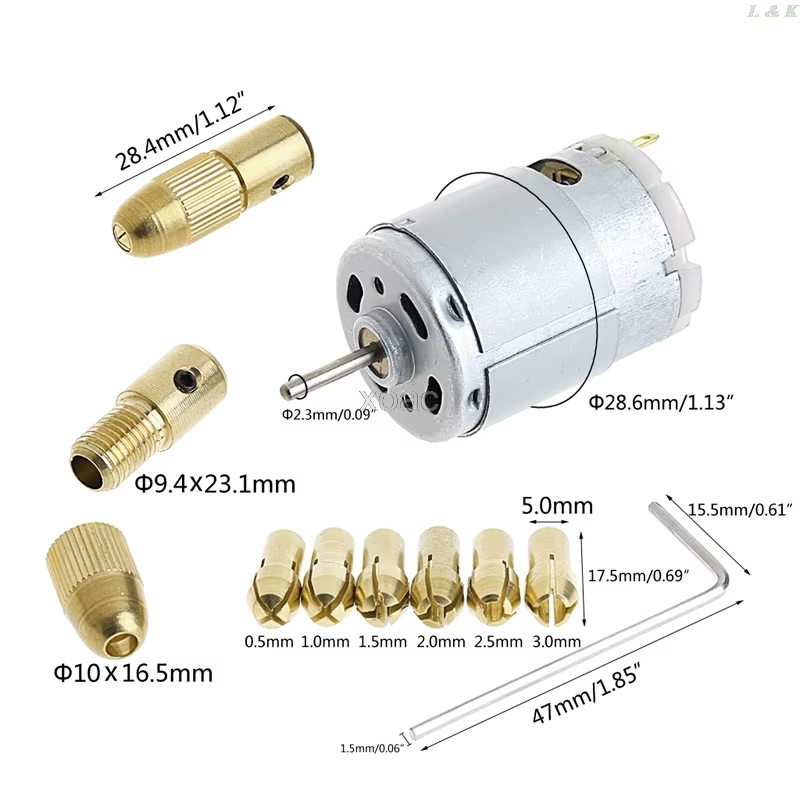 Mini perceuse électrique à moteur pour PCB 12V M05