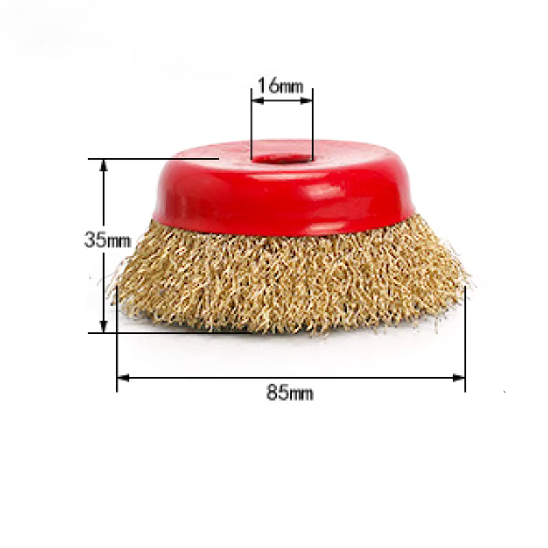 Brosse métallique de meulage pour meuleuses d'angle