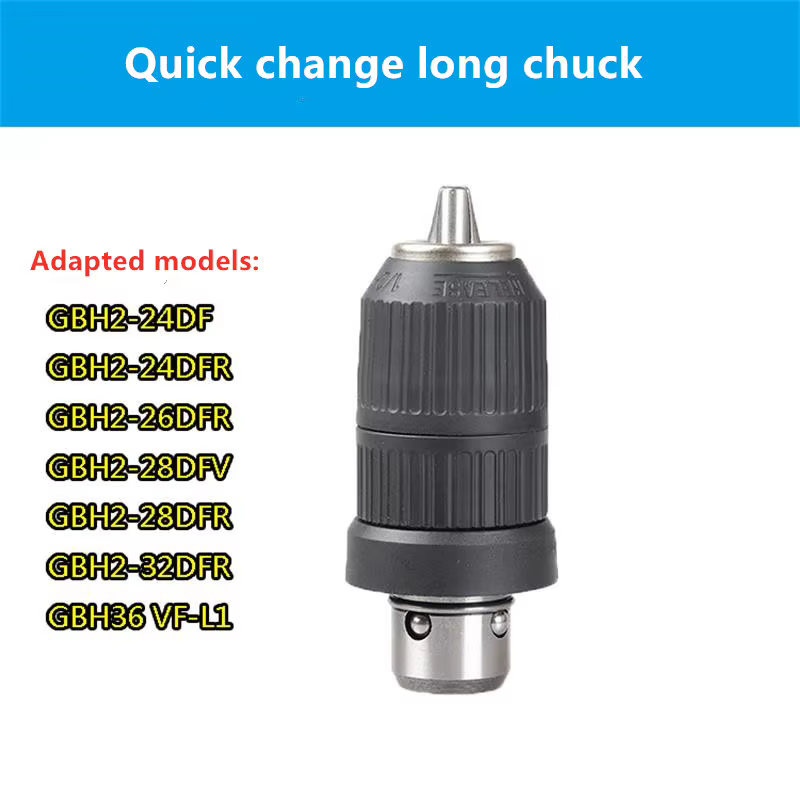 Perceuse à percussion électrique mandrin à changement rapide adapté pour Bosch GBH2-26DFR 2-28DFV 4-32DFR accessoires