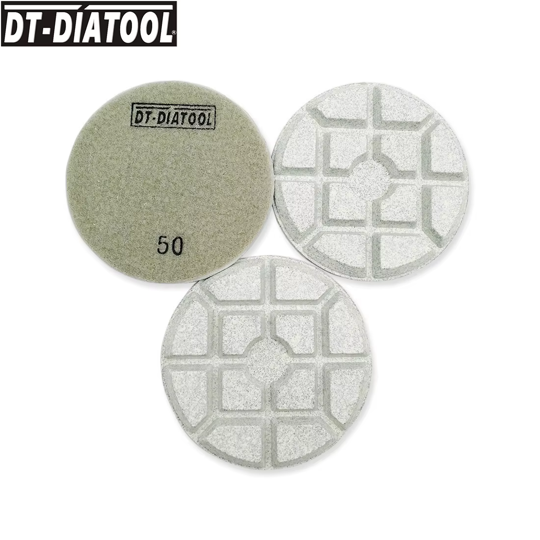 DIATOOL disque de ponçage 3 pièces/ensemble tampons de polissage diamant résine liaison béton disques