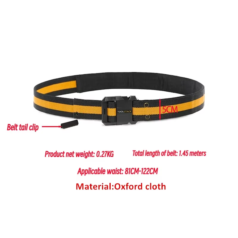 Ceinture de travail TOOLSTACK avec boucle en acier à dégagement rapide