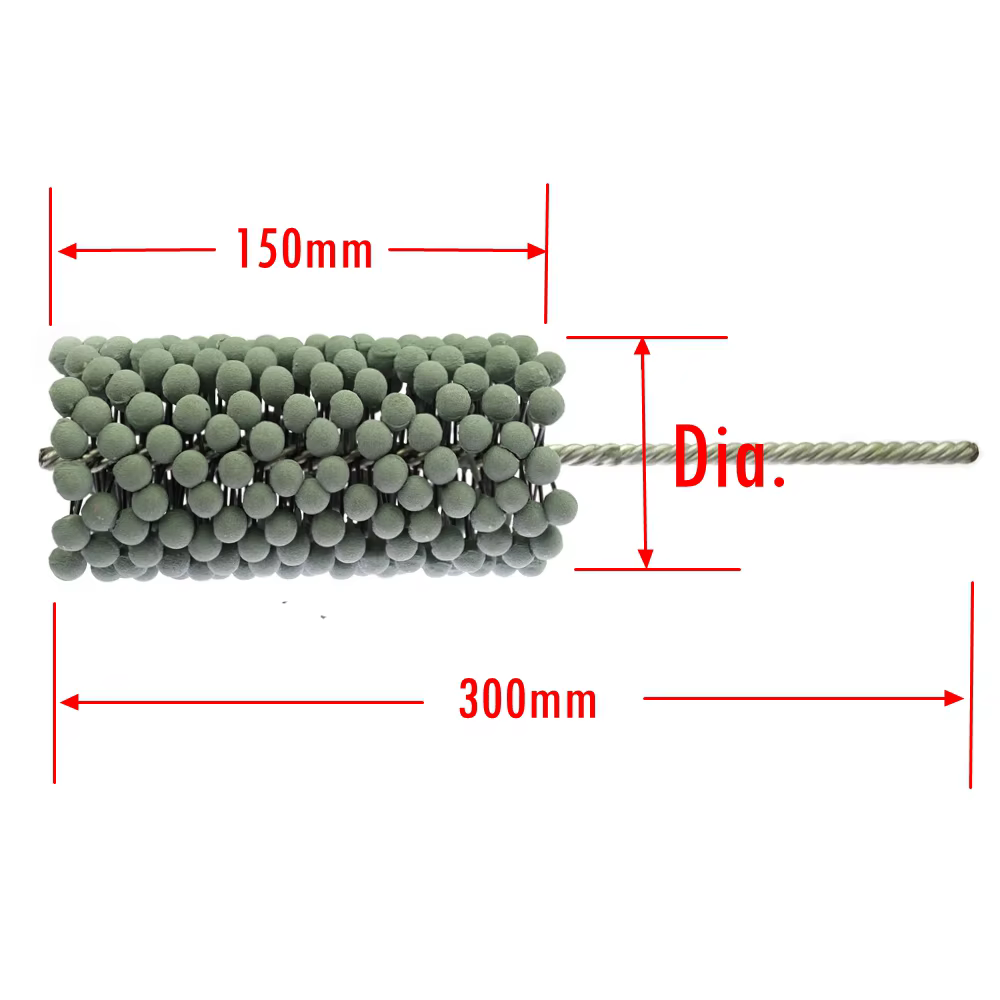 Brosse de polissage de forage pour le meulage de tubes de tuyaux