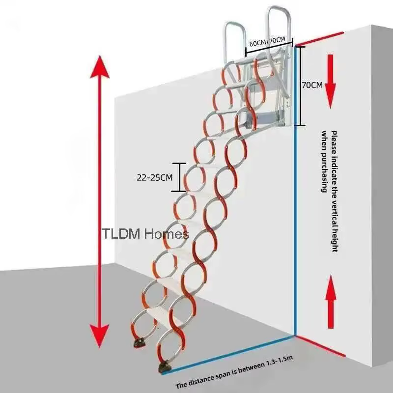 Échelle Invisible pliante multifonctionnelle