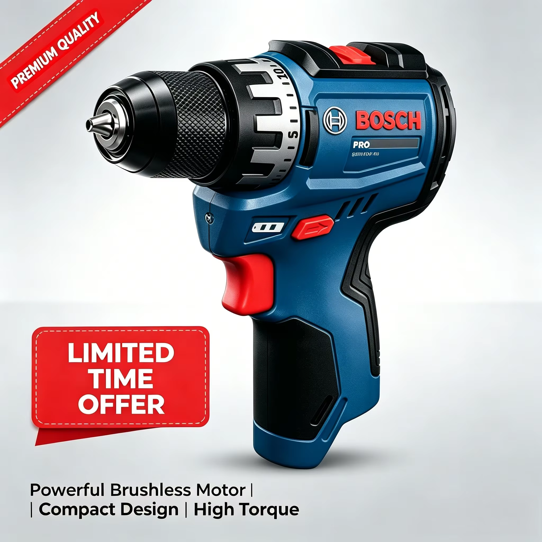 Perceuse-visseuse sans fil Bosch GSR 12V-31 avec réglages précis du couple pour l'installation de rayonnages et les travaux de fixation réguliers de meubles domestiques