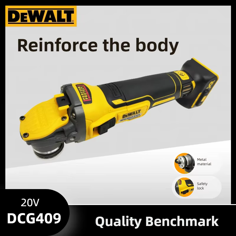 Meuleuse d'angle sans fil DEWALT DCG409 20V | Machine de découpe et de polissage professionnelle 125 mm 9000 tr/min