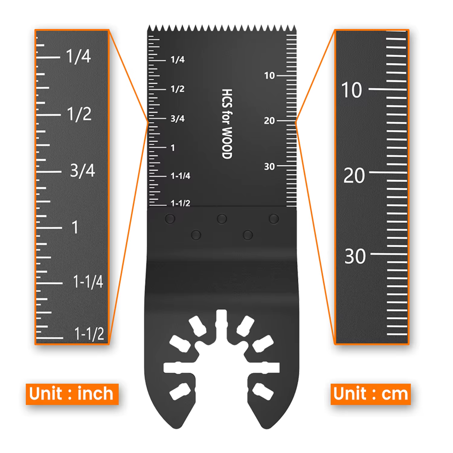 Lames de scie oscillantes multi-outils